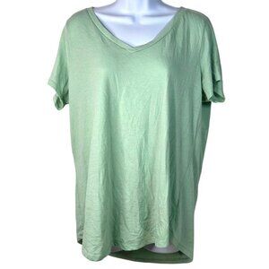 Torrid Womens Classic Fit V-Neck Mint Green T-Shirt Size 1